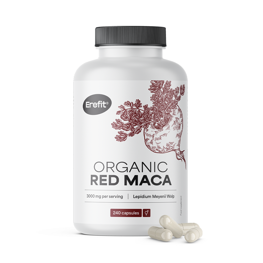 BIO Rote Maca 3000 mg mit natürlichem Vitamin C.