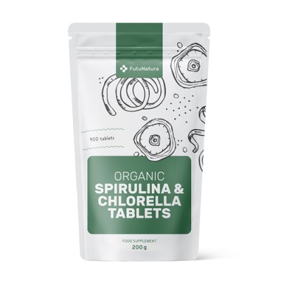 Tentakel Ontwikkelen Gespierd BIO Algen Spirulina + Chlorella, Entgiftung und Verdauung, 400 Tabletten -  FutuNatura.de