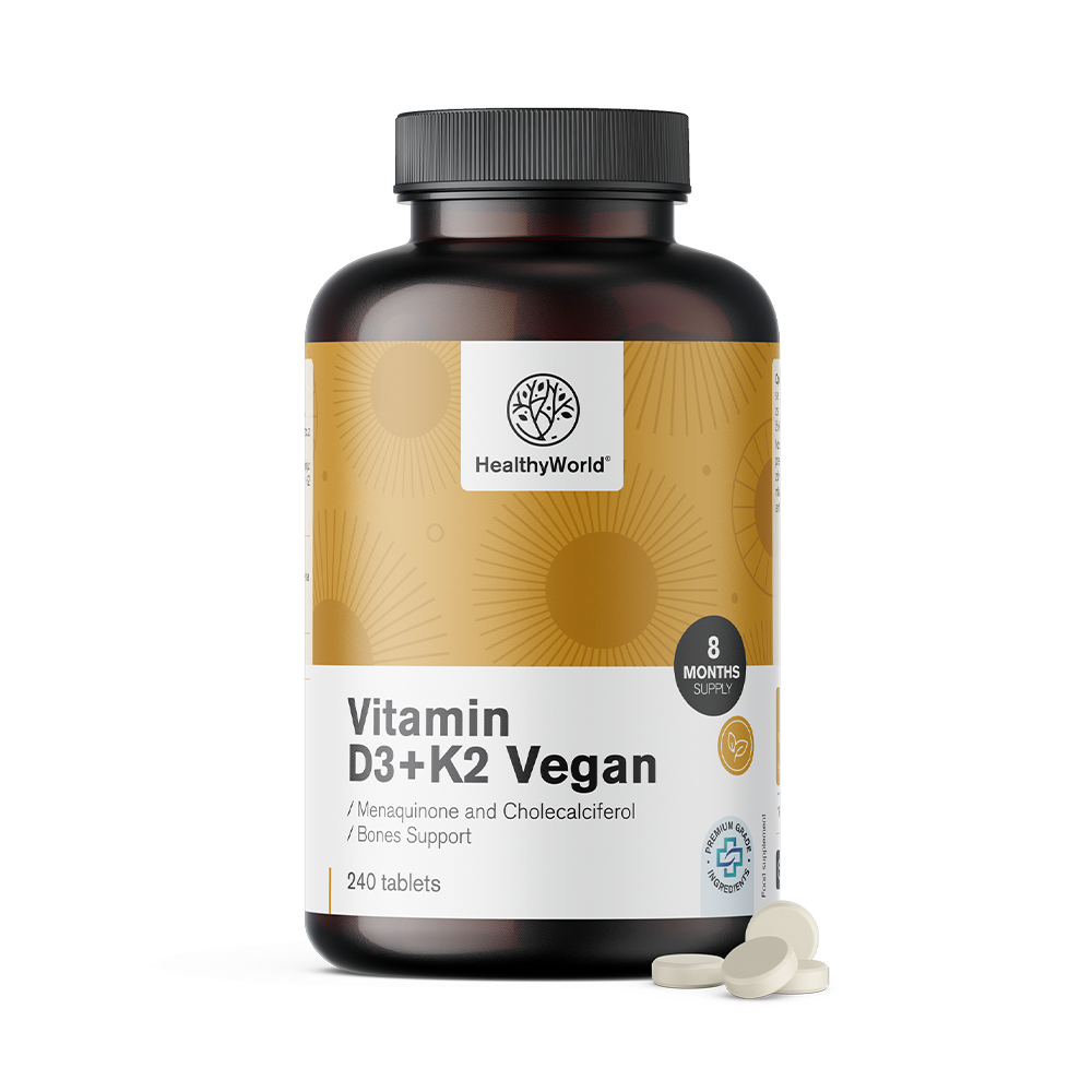 Vegane Vitamine D3+K2