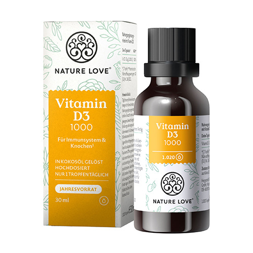 Vitamin D3 1000 i.e. in Tropfen.